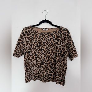 LNA cheetah graphic tee in size small